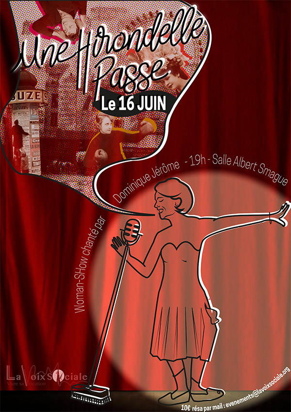 Une hirondelle passe, One Woman Show de Dominique Jerome Une hirondelle passe, One Woman Show de Dominique Jerome